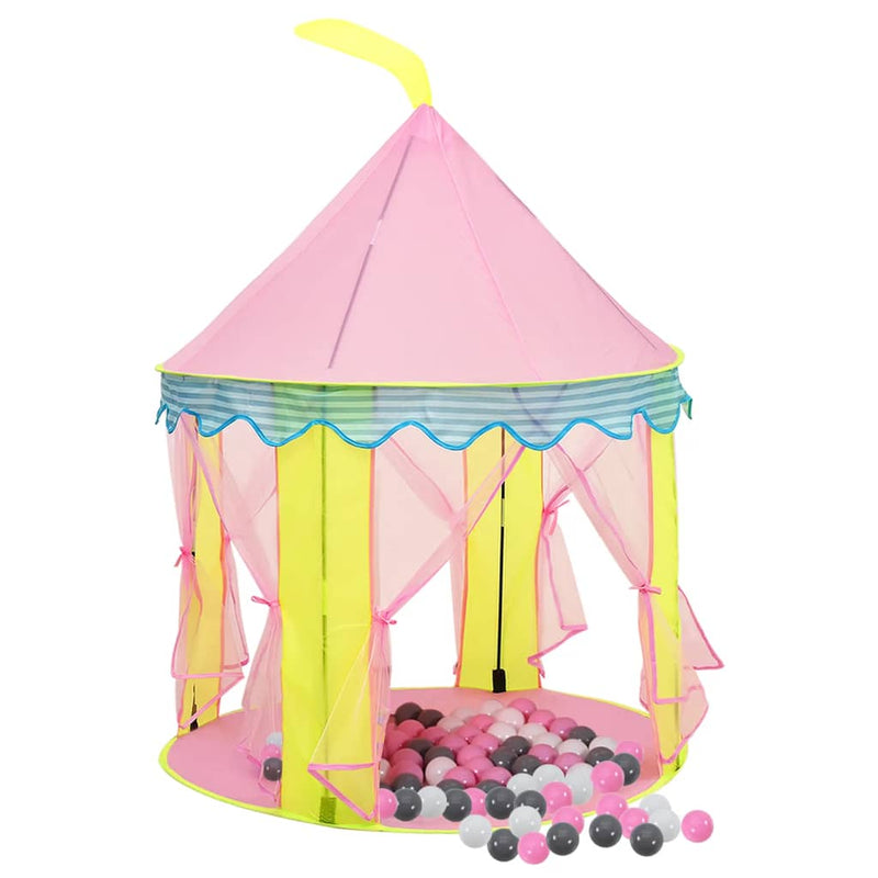 Lasten leikkiteltta 250 pallolla pinkki 100x100x127 cm