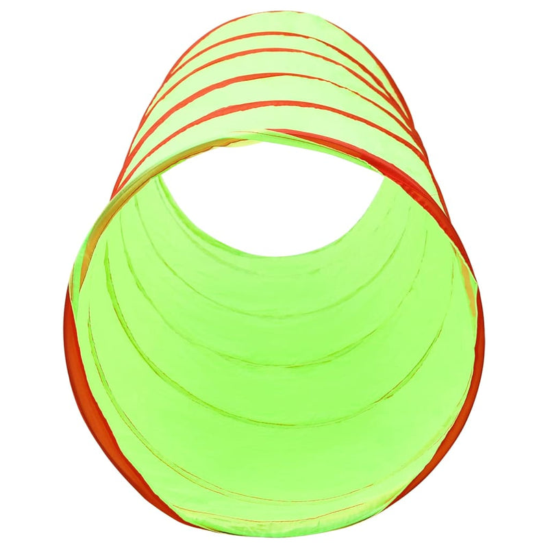 Lasten leikkitunneli 250 pallolla vihreä 175 cm polyesteri