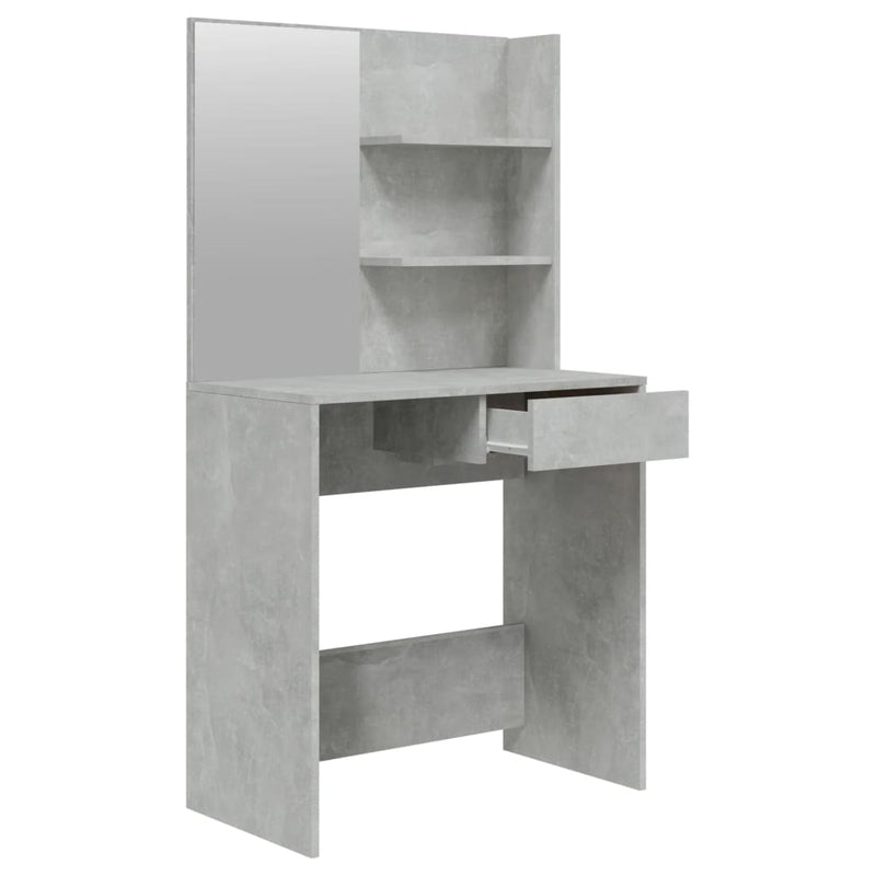 Peilipöytä betoninharmaa 74,5x40x141 cm