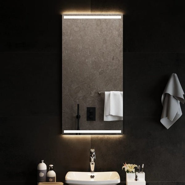 Kylpyhuoneen LED-peili 50x100 cm