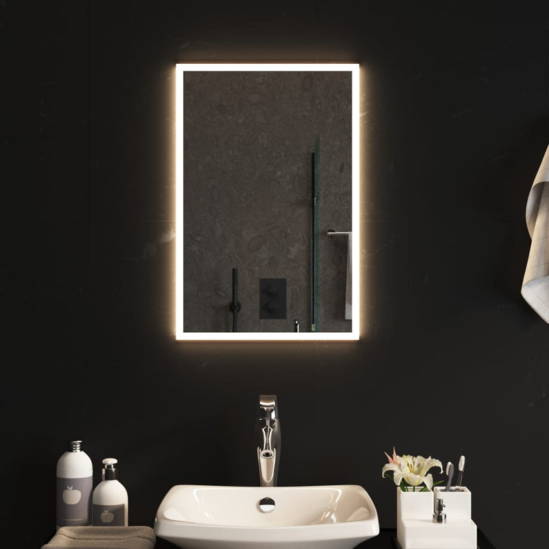 Kylpyhuoneen LED-peili 40x60 cm