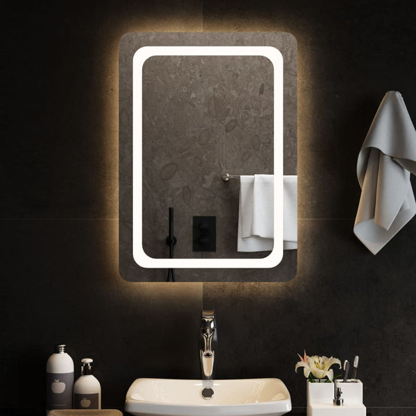 Kylpyhuoneen LED-peili 50x70 cm