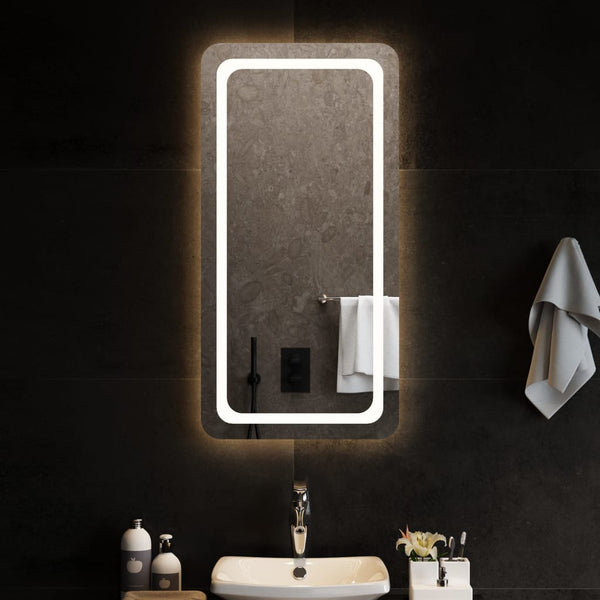 Kylpyhuoneen LED-peili 50x100 cm