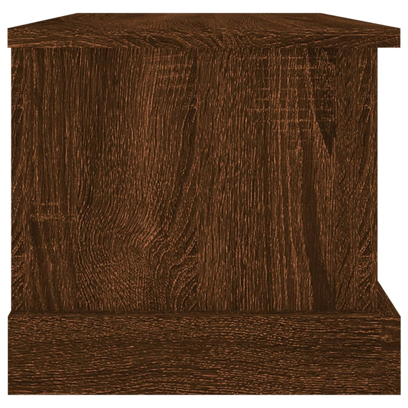 Säilytyslaatikko ruskea tammi 50x30x28 cm tekninen puu