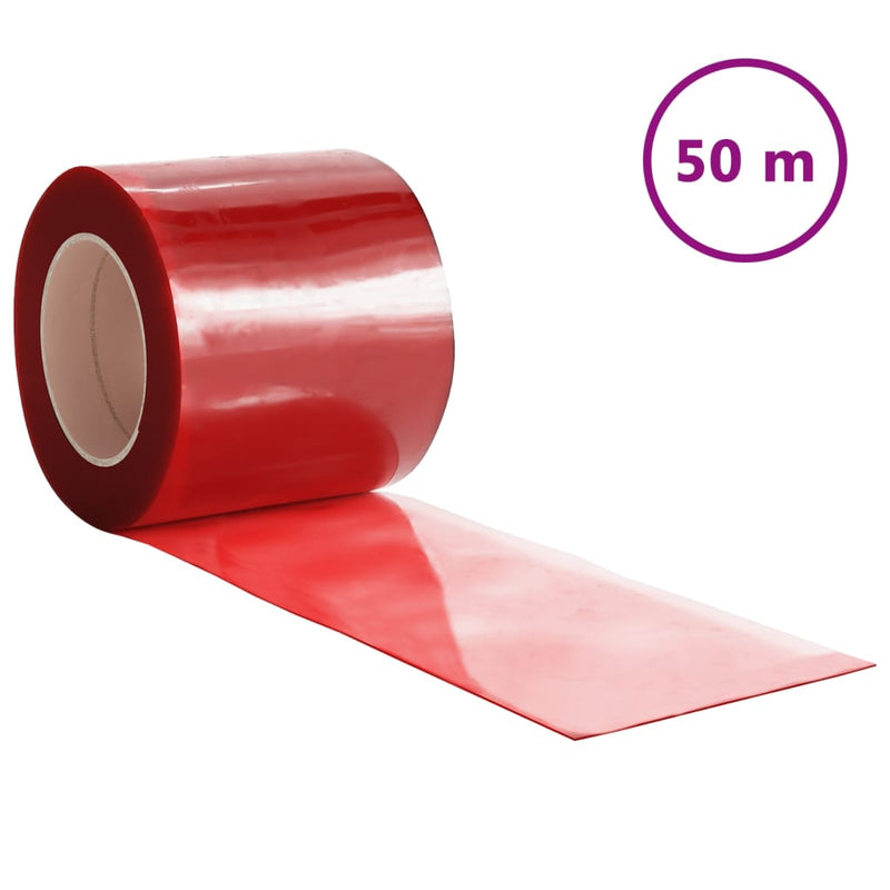 Oviverho punainen 200 mm x 1,6 mm 50 m PVC