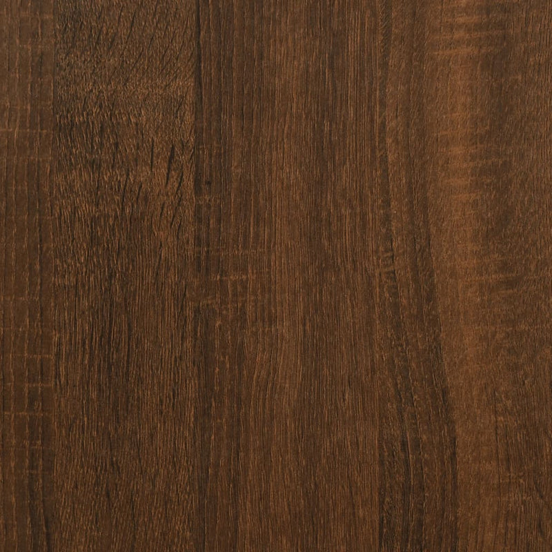 Lipasto ruskea tammi 69,5x34x90 cm tekninen puu