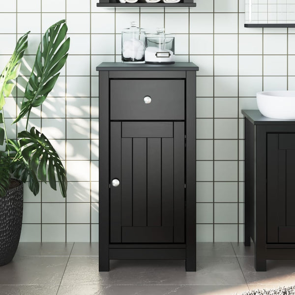 Kylpyhuonekaappi BERG musta 40x34x80 cm täysi mänty