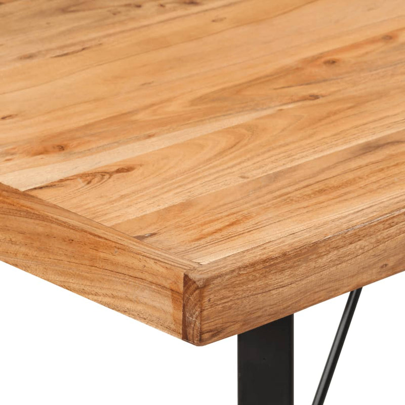 Baaripöytä 110x55x107 cm täysi akasiapuu ja rauta