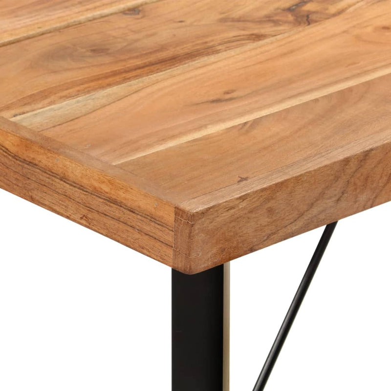 Baaripöytä 150x70x107 cm täysi akasiapuu ja rauta