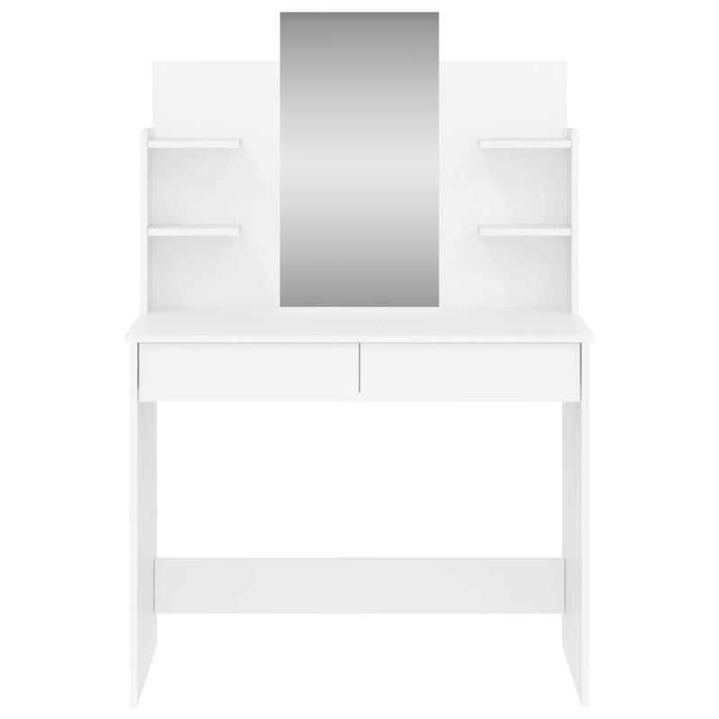 Peilipöytä valkoinen 96x39x142 cm