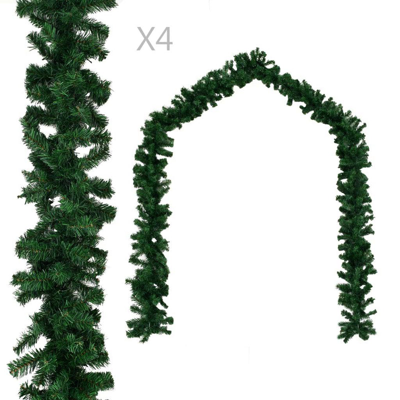 Jouluköynnökset 4 kpl vihreä 270 cm PVC - KIWAHome.com