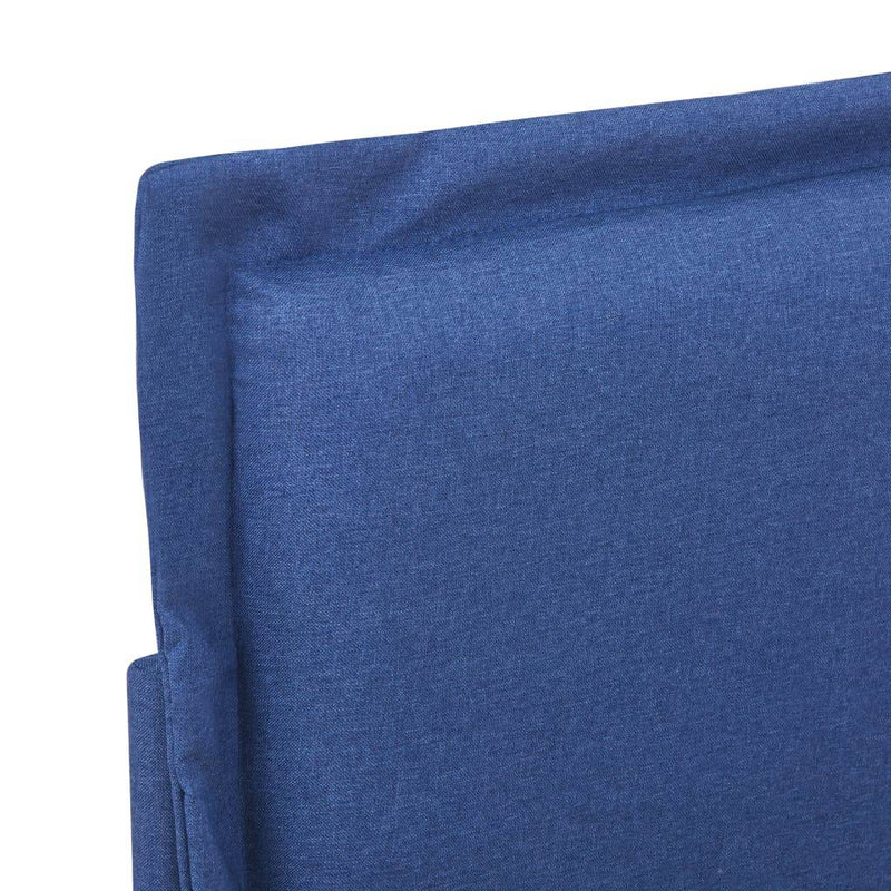 Sängynrunko sininen kangas 135x190 cm - KIWAHome.com