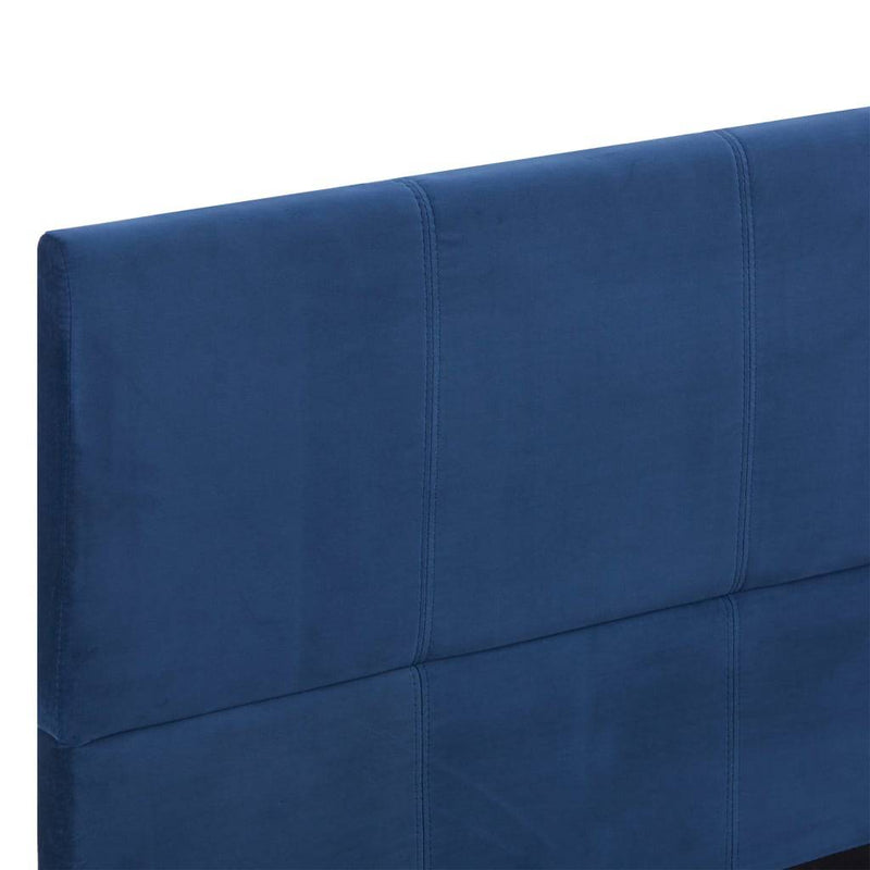 Sängynrunko sininen kangas 150x200 cm - KIWAHome.com