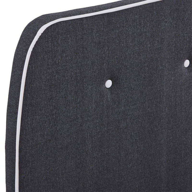 Sängynrunko tummanharmaa kangas 120x190 cm - KIWAHome.com