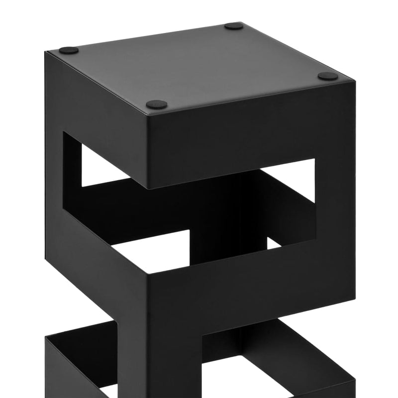 Sateenvarjoteline tetris teräs musta - KIWAHome.com