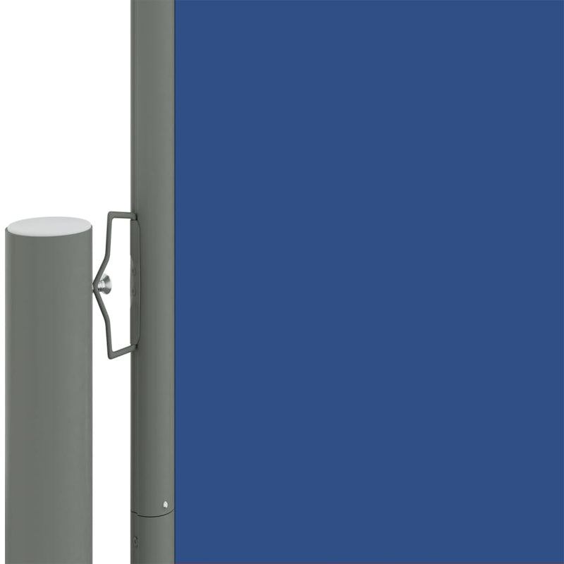 Sisäänvedettävä sivumarkiisi sininen 180x600 cm - KIWAHome.com