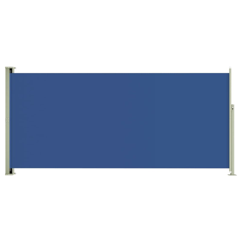 Sisäänvedettävä terassin sivumarkiisi 140x300 cm sininen - KIWAHome.com
