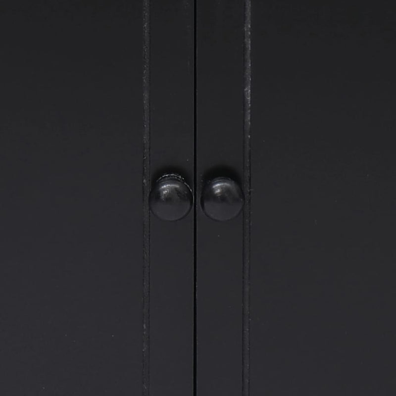 Sivukaappi musta 60x30x75 cm keisaripuu - KIWAHome.com