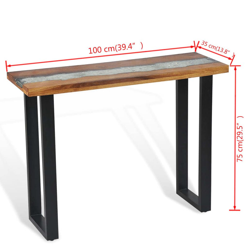 Sivupöytä 100x35x75 cm Tiikki - KIWAHome.com