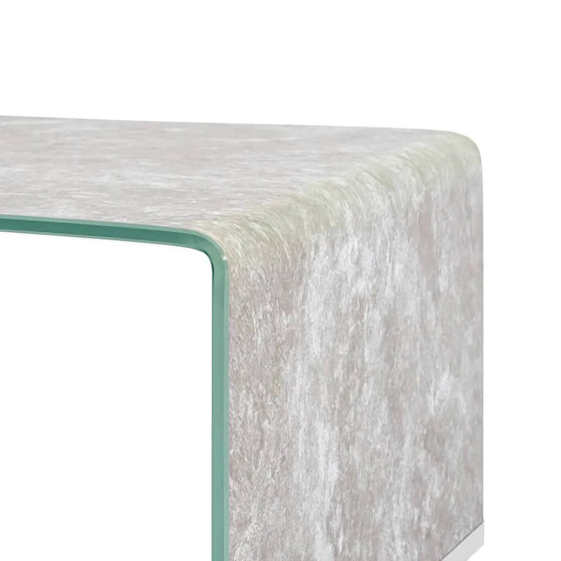 Sohvapöytä ruskea marmori 98x45x31 cm karkaistu lasi - KIWAHome.com