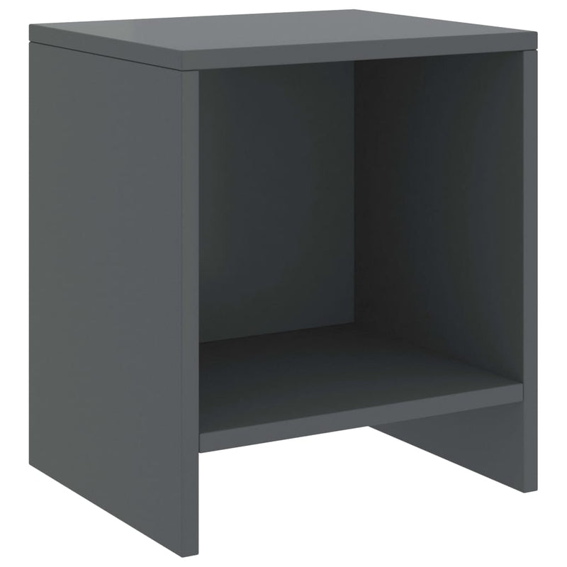 Yöpöytä tummanharmaa 35x30x40 cm täysi mänty - KIWAHome.com