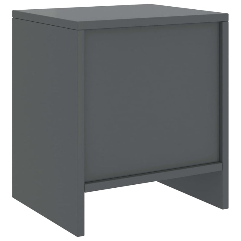 Yöpöytä tummanharmaa 35x30x40 cm täysi mänty - KIWAHome.com